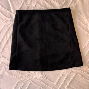 Black Mini Skirt velvet